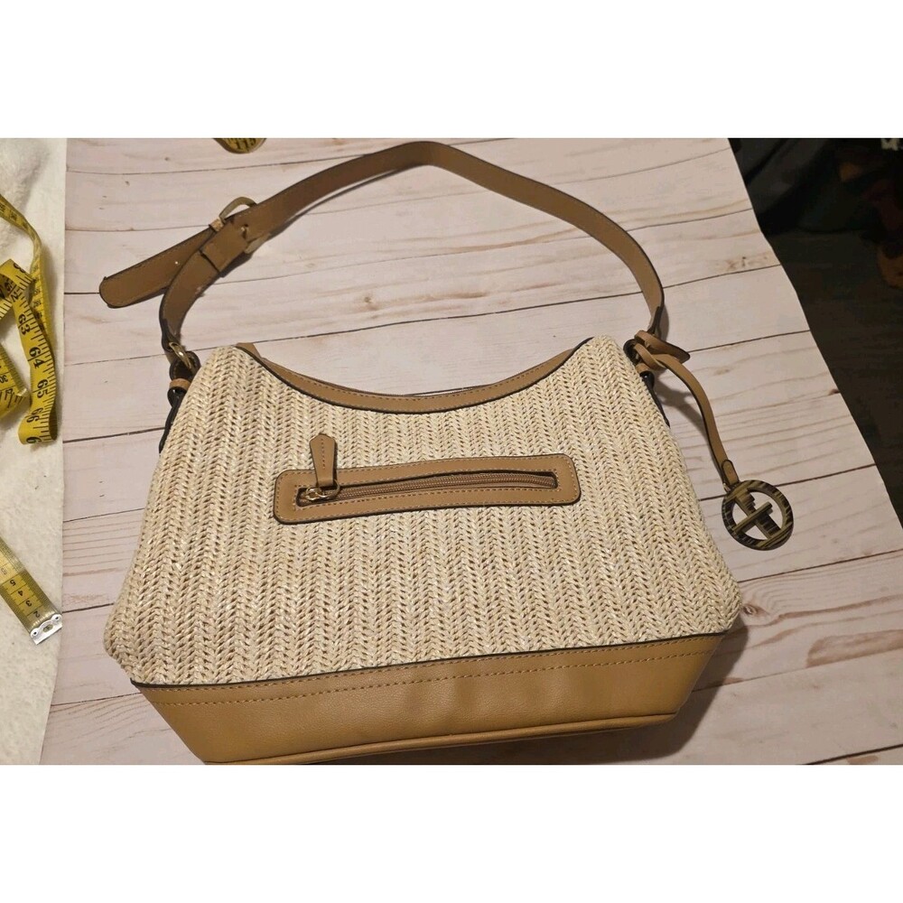 Gianini Bernini Straw Purse EUC Spring Church Clean Girl Boho Hobo